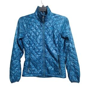 The North Face Blue Thermoball Eco Jacket Quilt Full-Zip Mock Neck Size XS